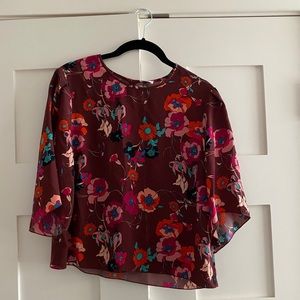 Wilfred Flower Blouse with 3/4 wide sleeves